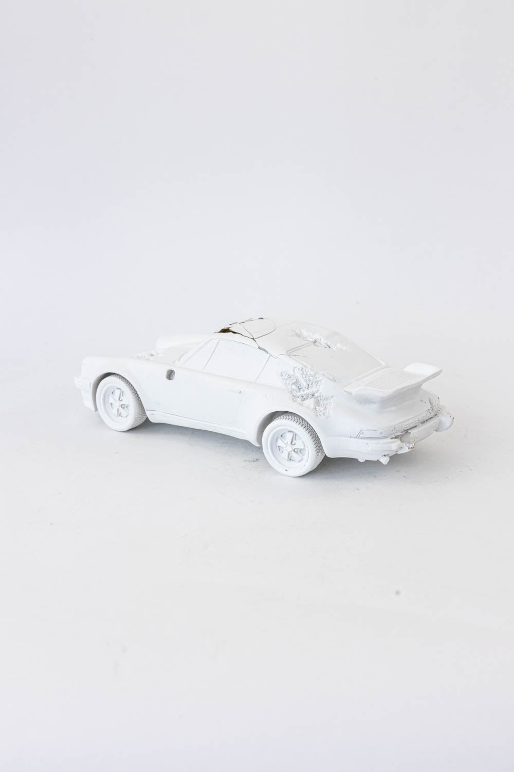 Daniel Arsham Eroded 911 Turbo Figure (Edition of 500) White "Damage - No Box"