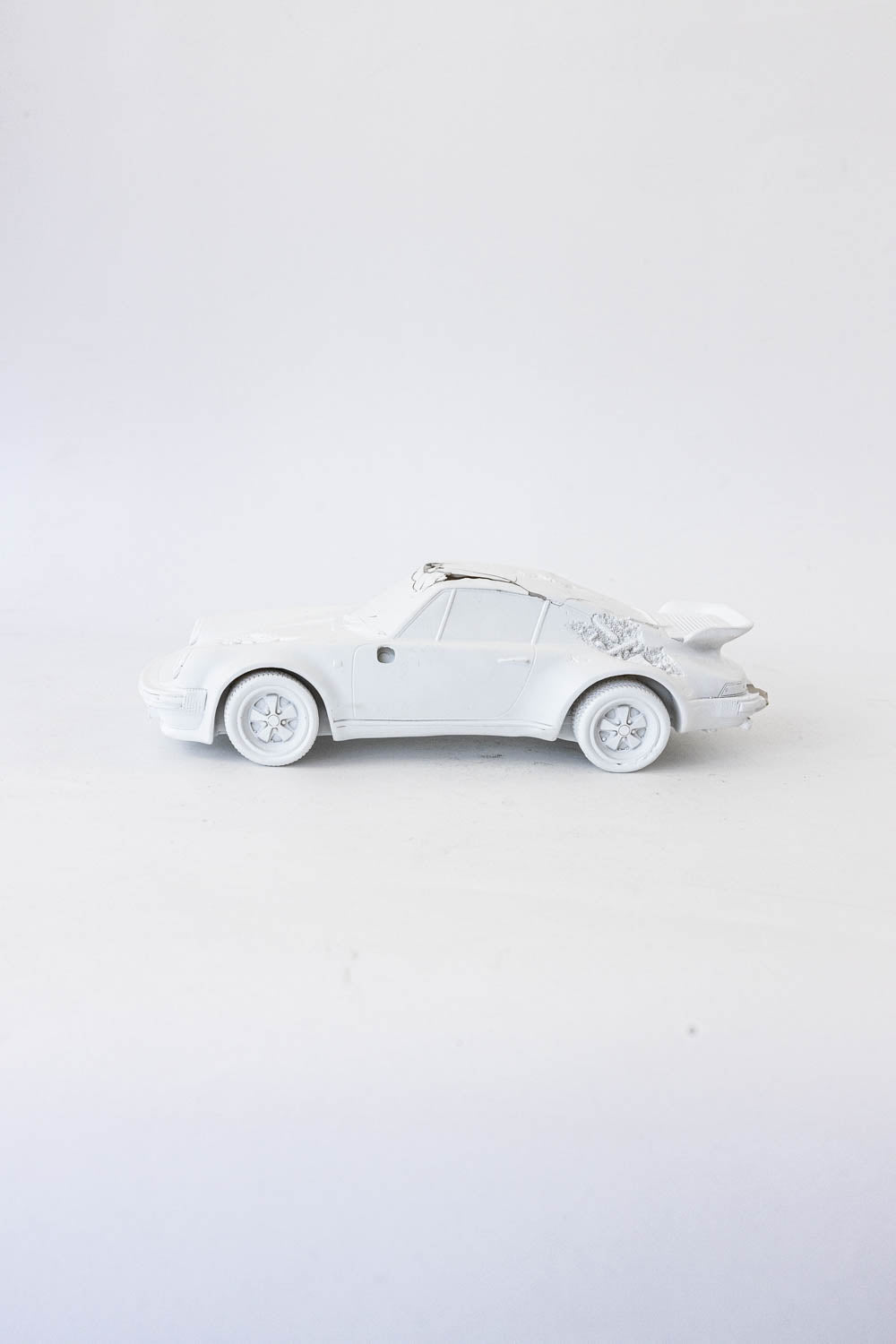 Daniel Arsham Eroded 911 Turbo Figure (Edition of 500) White "Damage - No Box"