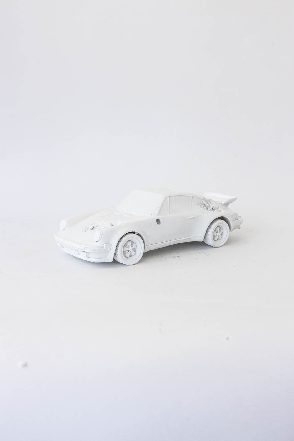 Daniel Arsham Eroded 911 Turbo Figure (Edition of 500) White "Damage - No Box"