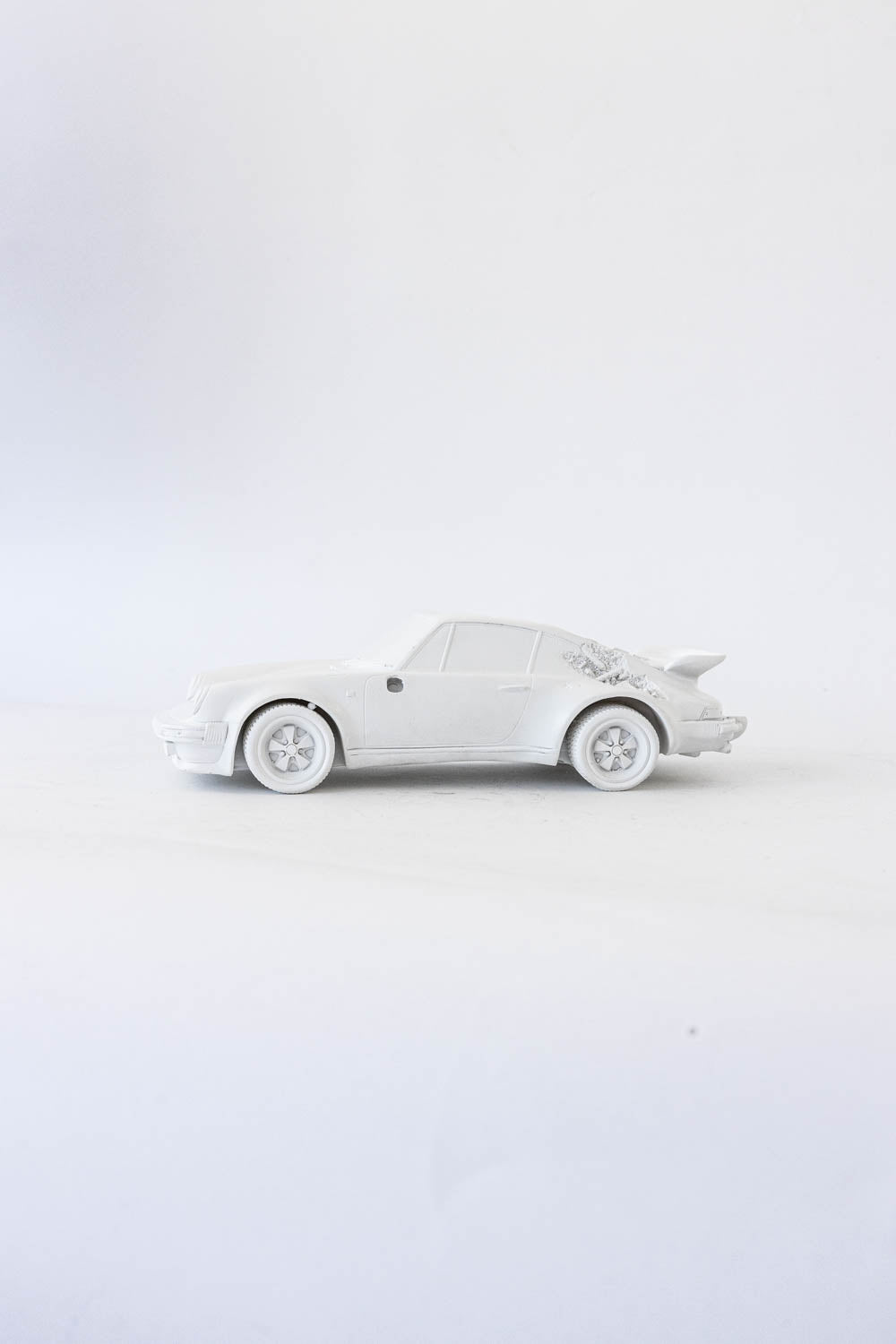 Daniel Arsham Eroded 911 Turbo Figure (Edition of 500) White "Damage - No Box"