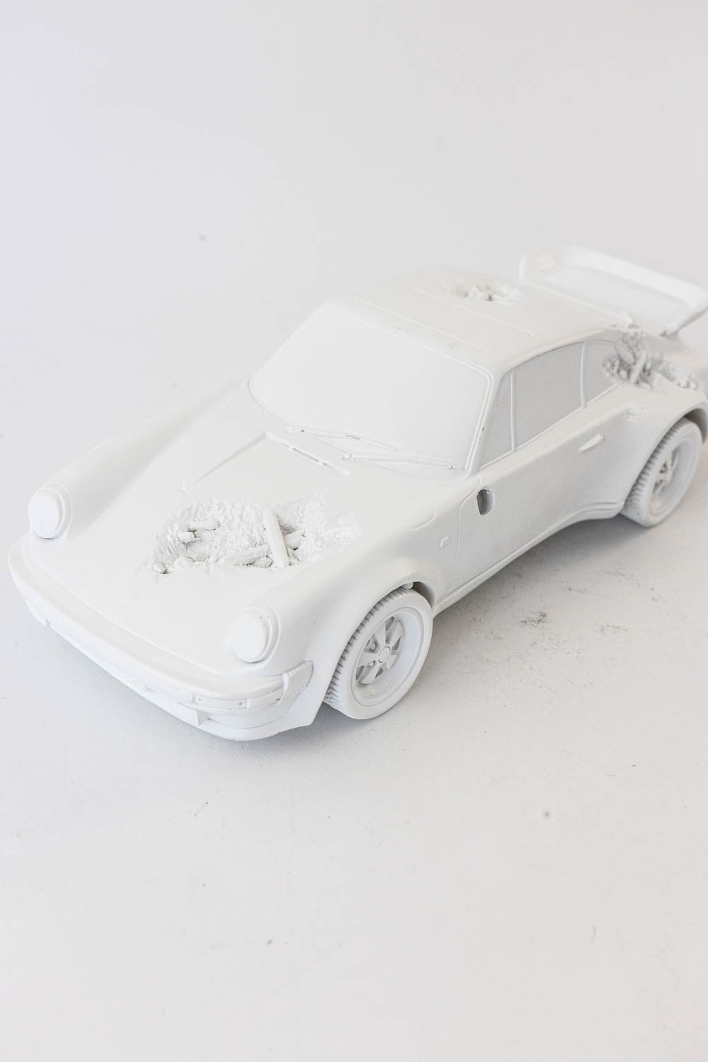 Daniel Arsham Eroded 911 Turbo Figure (Edition of 500) White "Damage - No Box"