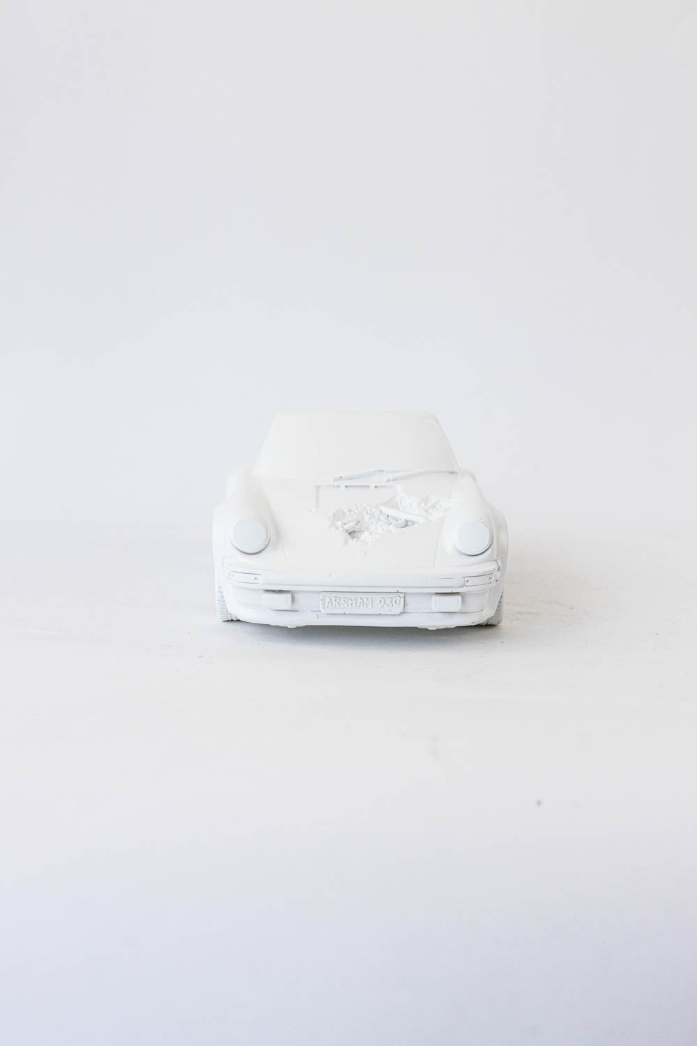 Daniel Arsham Eroded 911 Turbo Figure (Edition of 500) White "Damage - No Box"