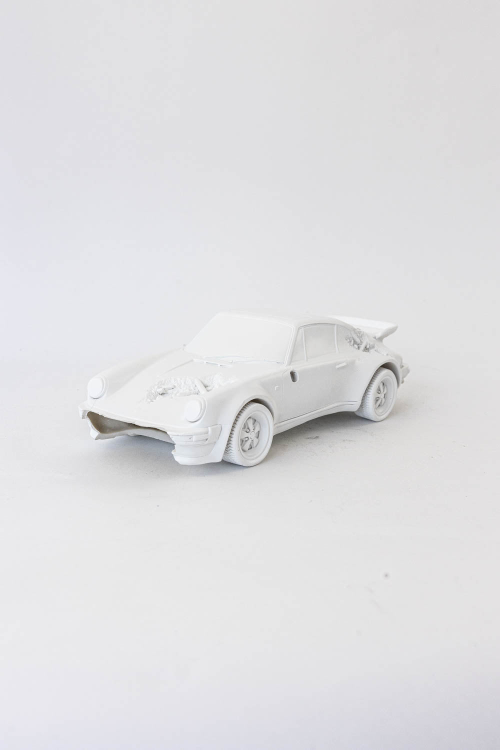 Daniel Arsham Eroded 911 Turbo Figure (Edition of 500) White "Damage - No Box"