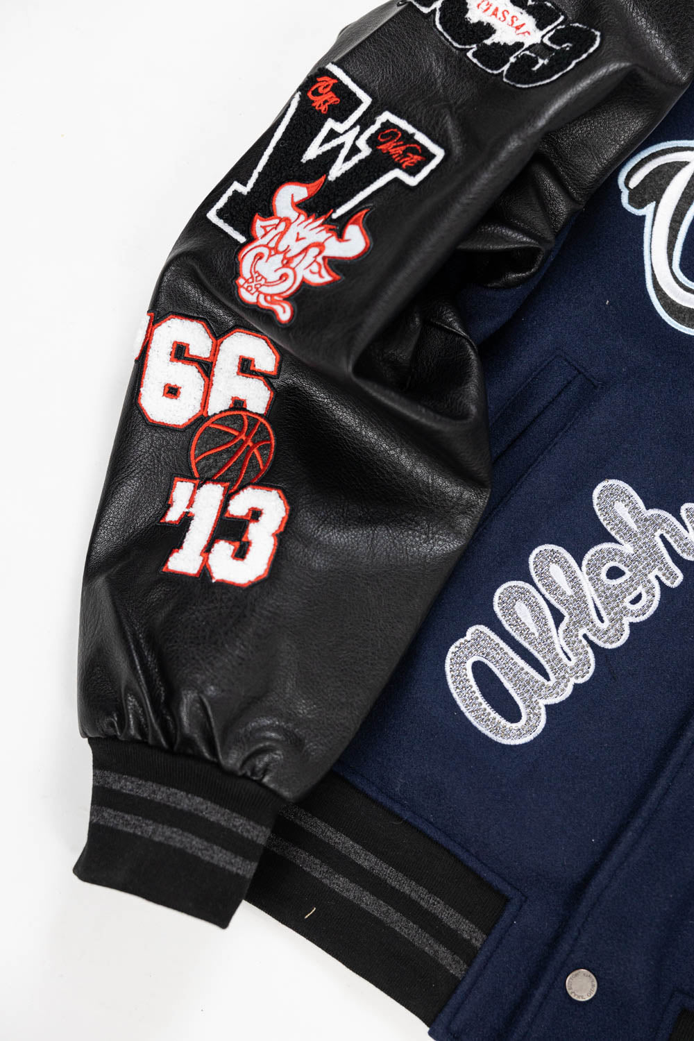 Off-White c/o Chicago Bulls Blue Varsity in black