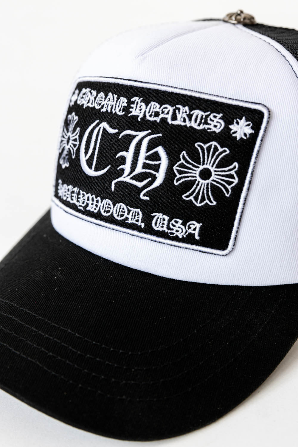 Chrome Hearts Ch Hollywood Trucker Hat 'Black/White'