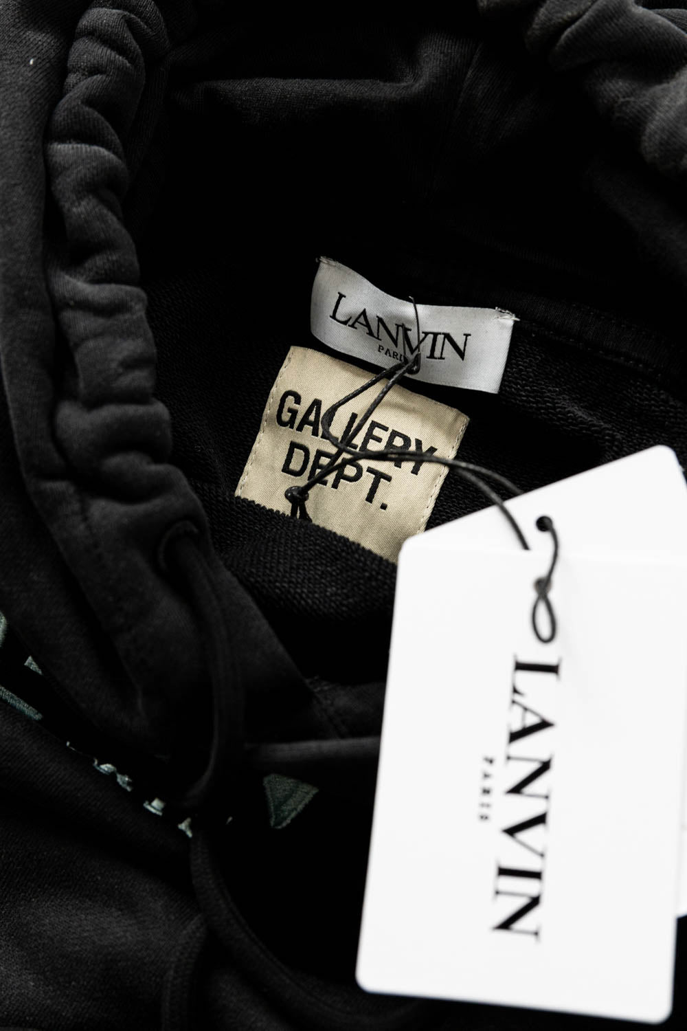 Gallery Dept. x Lanvin logo-embroidered pullover hoodie