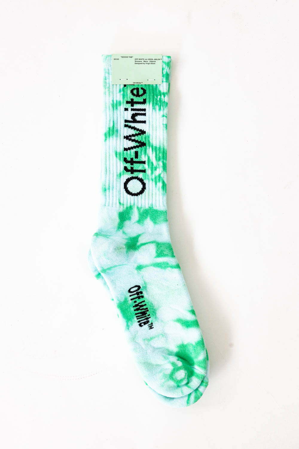 Off-White Bookish logo-intarsia tye dye socks Red