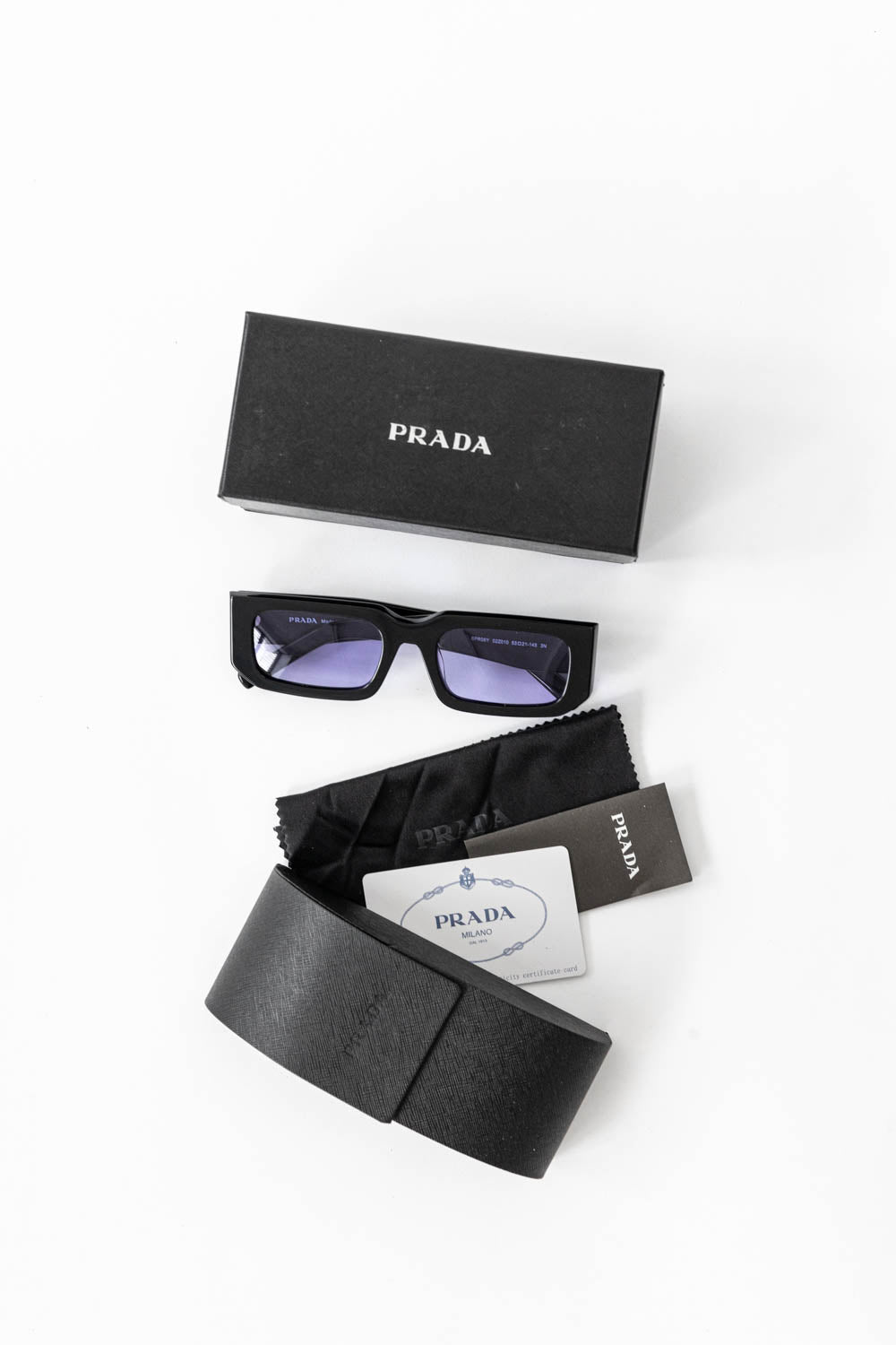 PRADA PR06YS SUNGLASSES BLACK BLUE