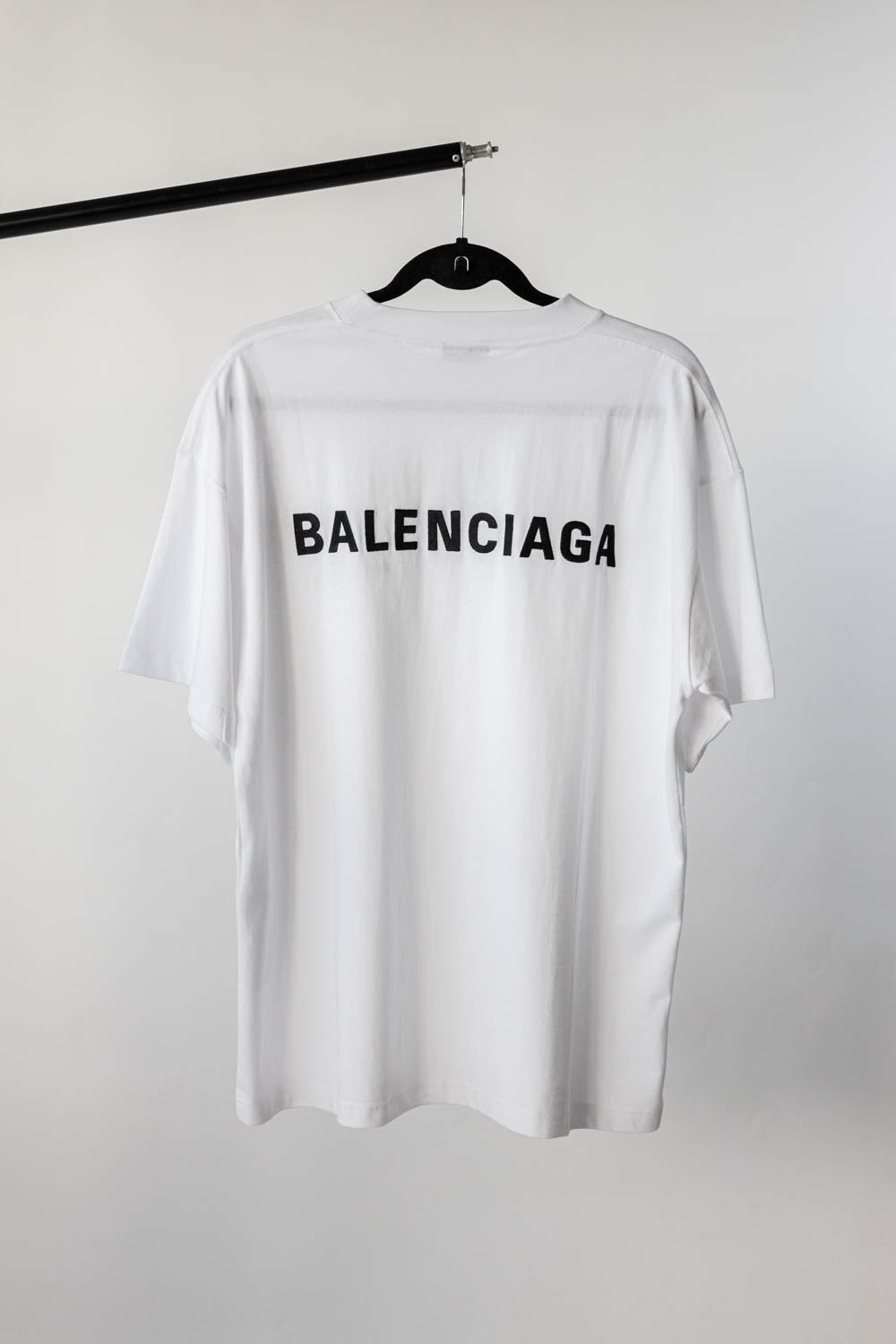 Balenciaga Logo T-Shirt Medium Fit White vintage jersey