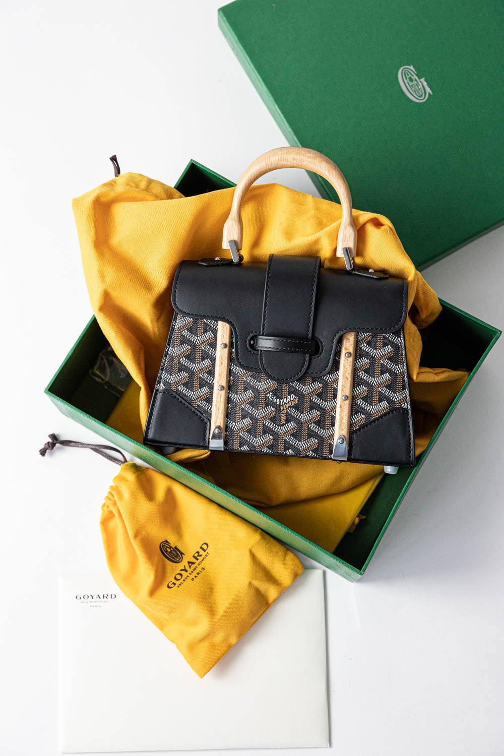 Goyard Saigon Structure Mini Bag Black