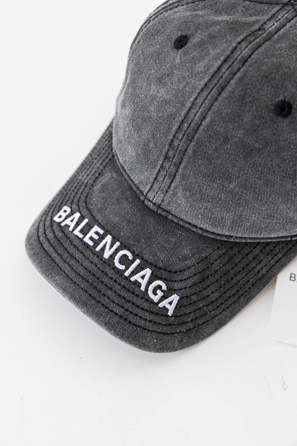 Balenciaga Hat Mezclilla Con Logo Bordado