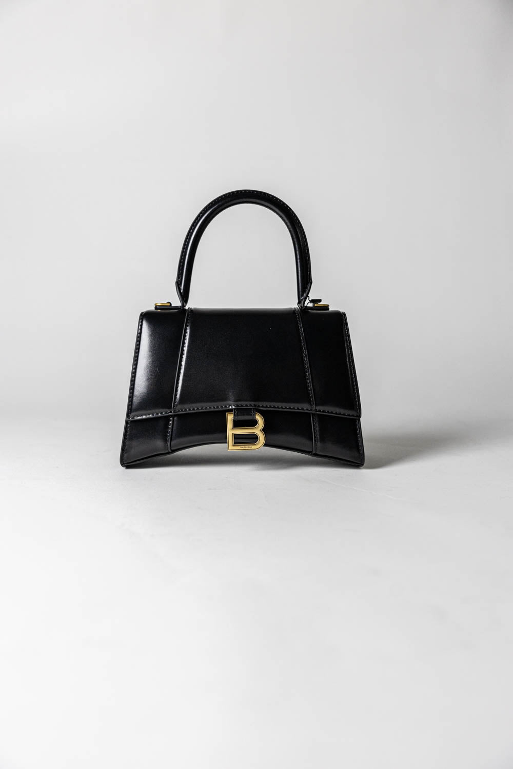 Balenciaga Hourglass Small Handbag Box Black