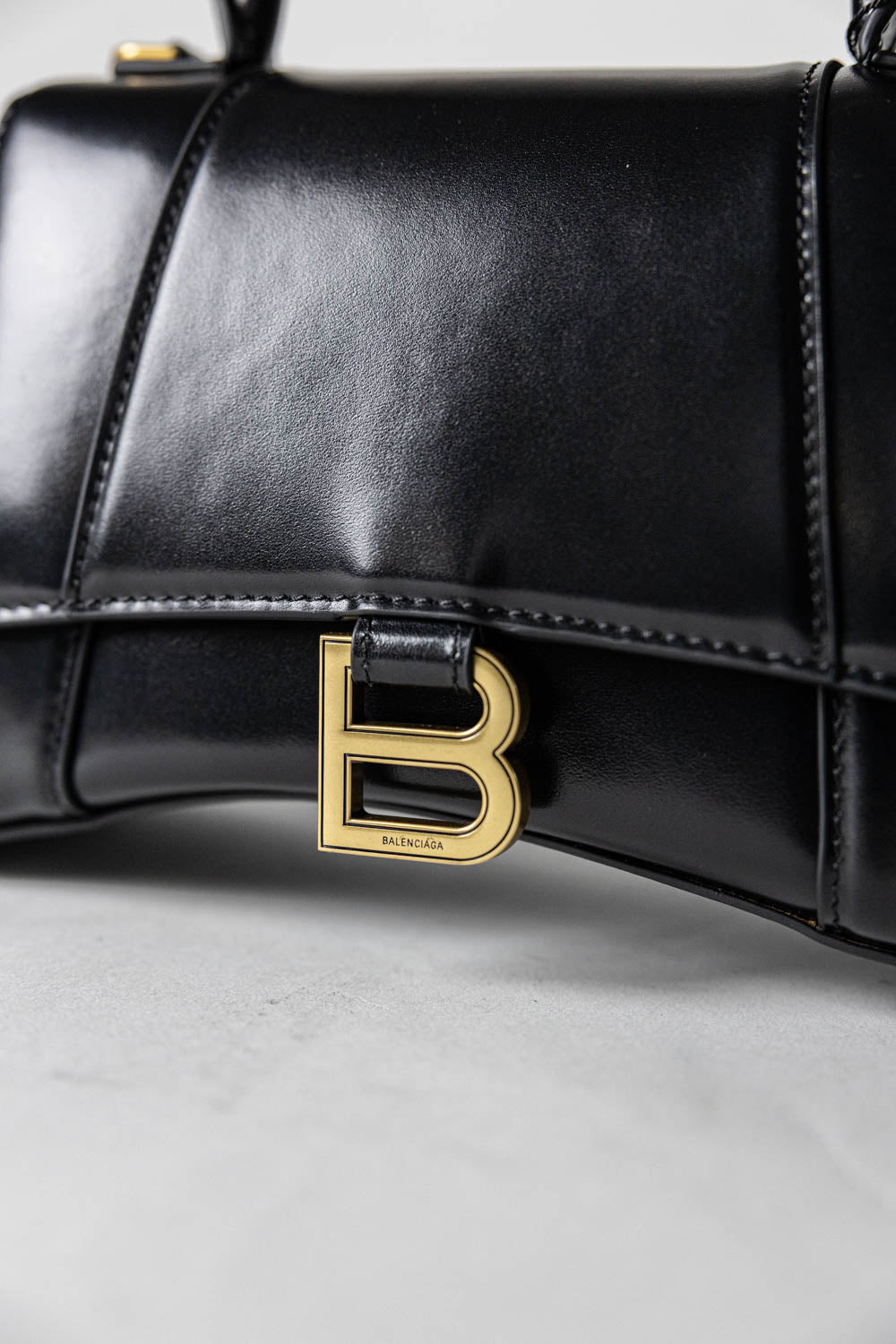 Balenciaga Hourglass Small Handbag Box Black