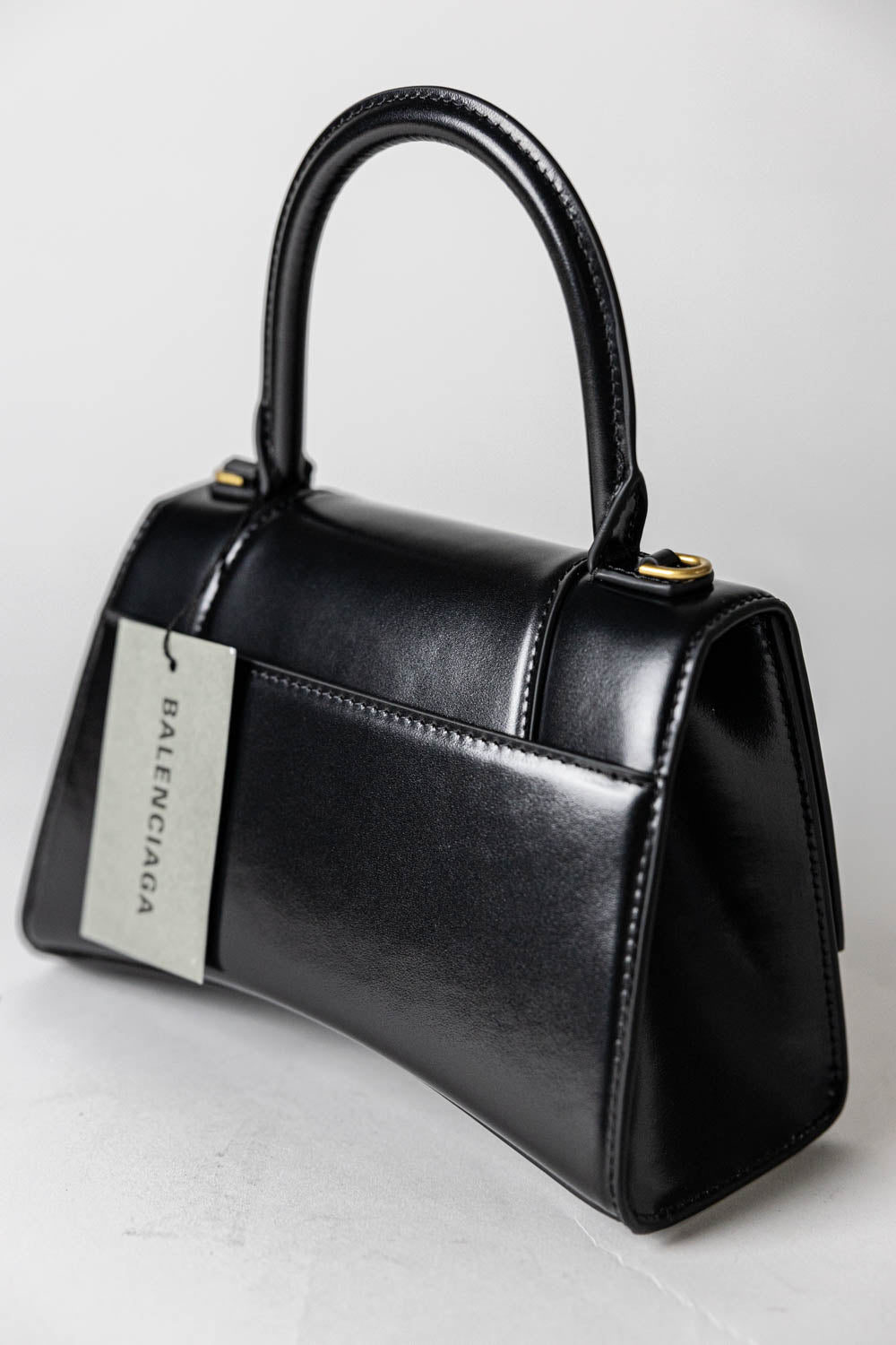 Balenciaga Hourglass Small Handbag Box Black