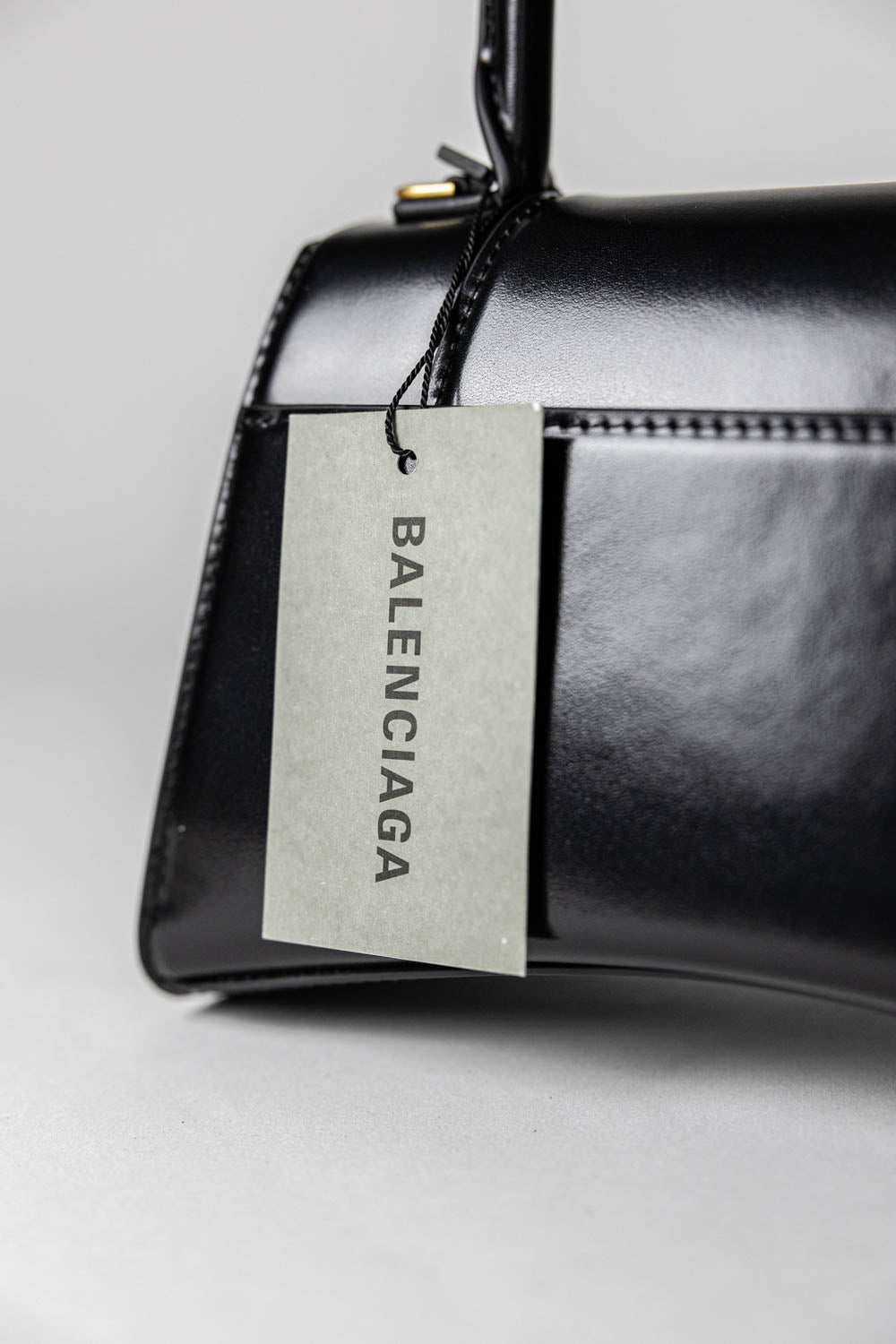 Balenciaga Hourglass Small Handbag Box Black