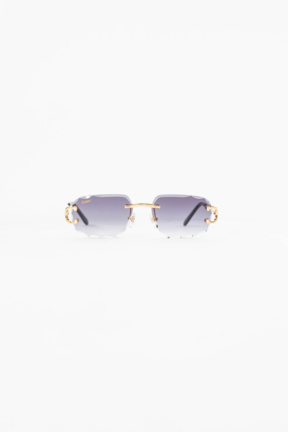 SIGNATURE C DE CARTIER SUNGLASSES / Navy - Gold