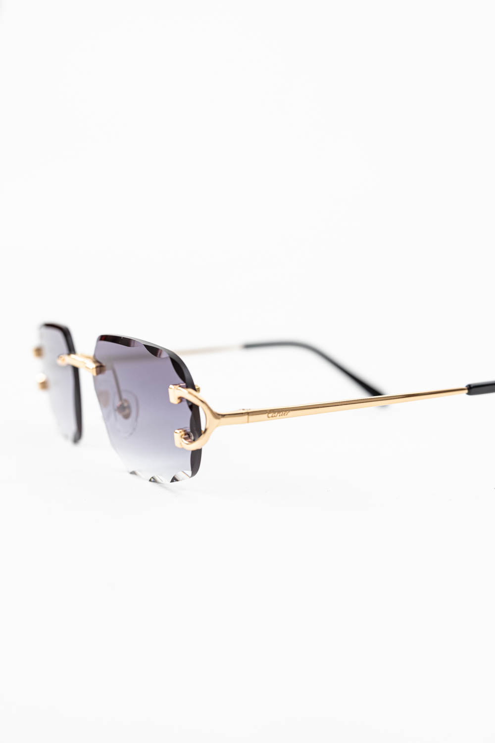 SIGNATURE C DE CARTIER SUNGLASSES / Navy - Gold