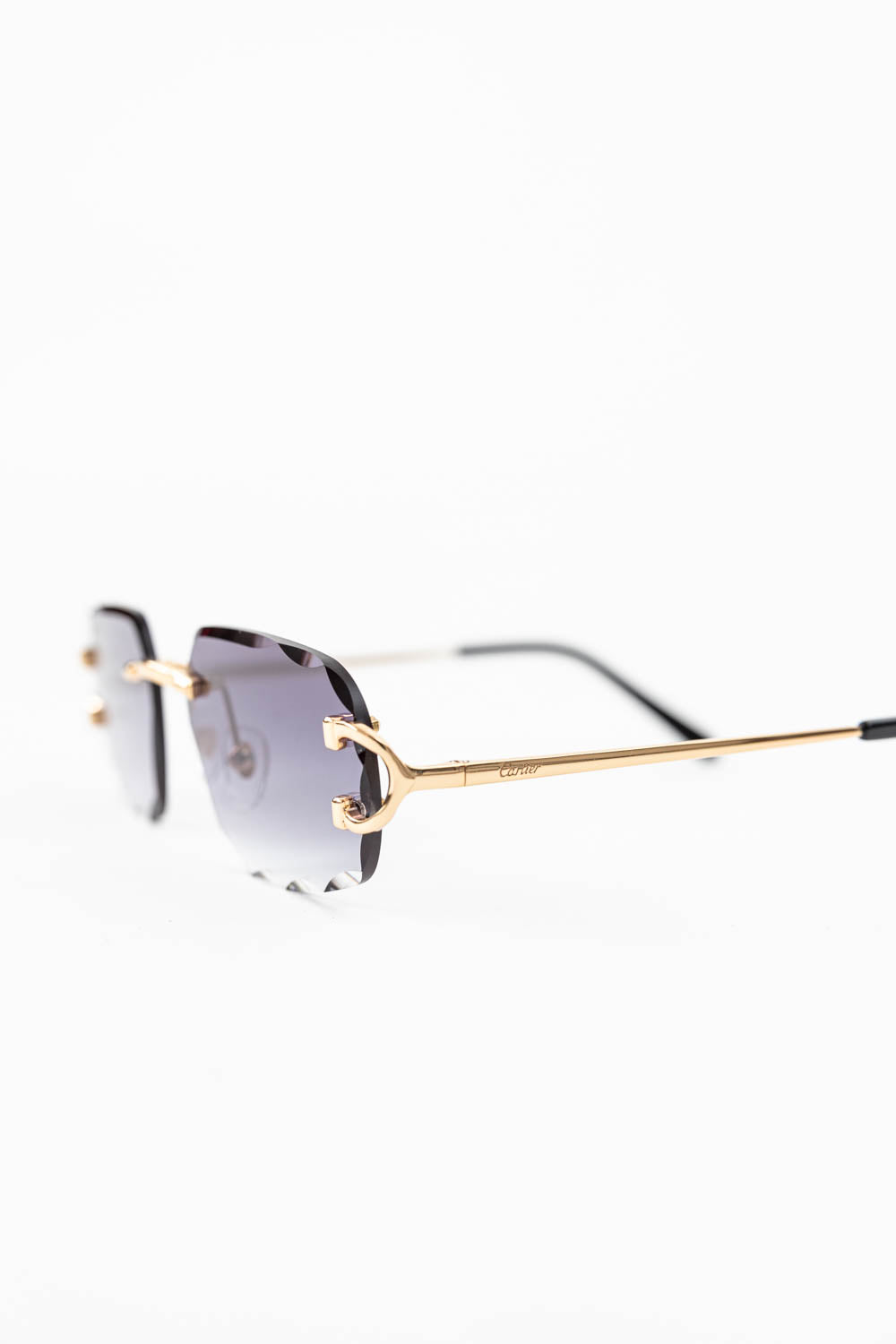 SIGNATURE C DE CARTIER SUNGLASSES / Navy - Gold