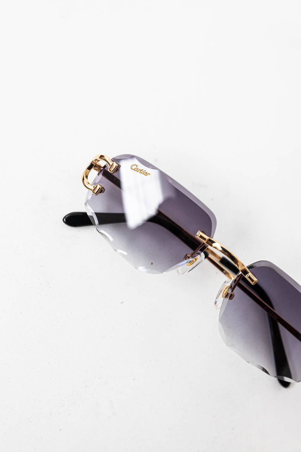 SIGNATURE C DE CARTIER SUNGLASSES / Navy - Gold