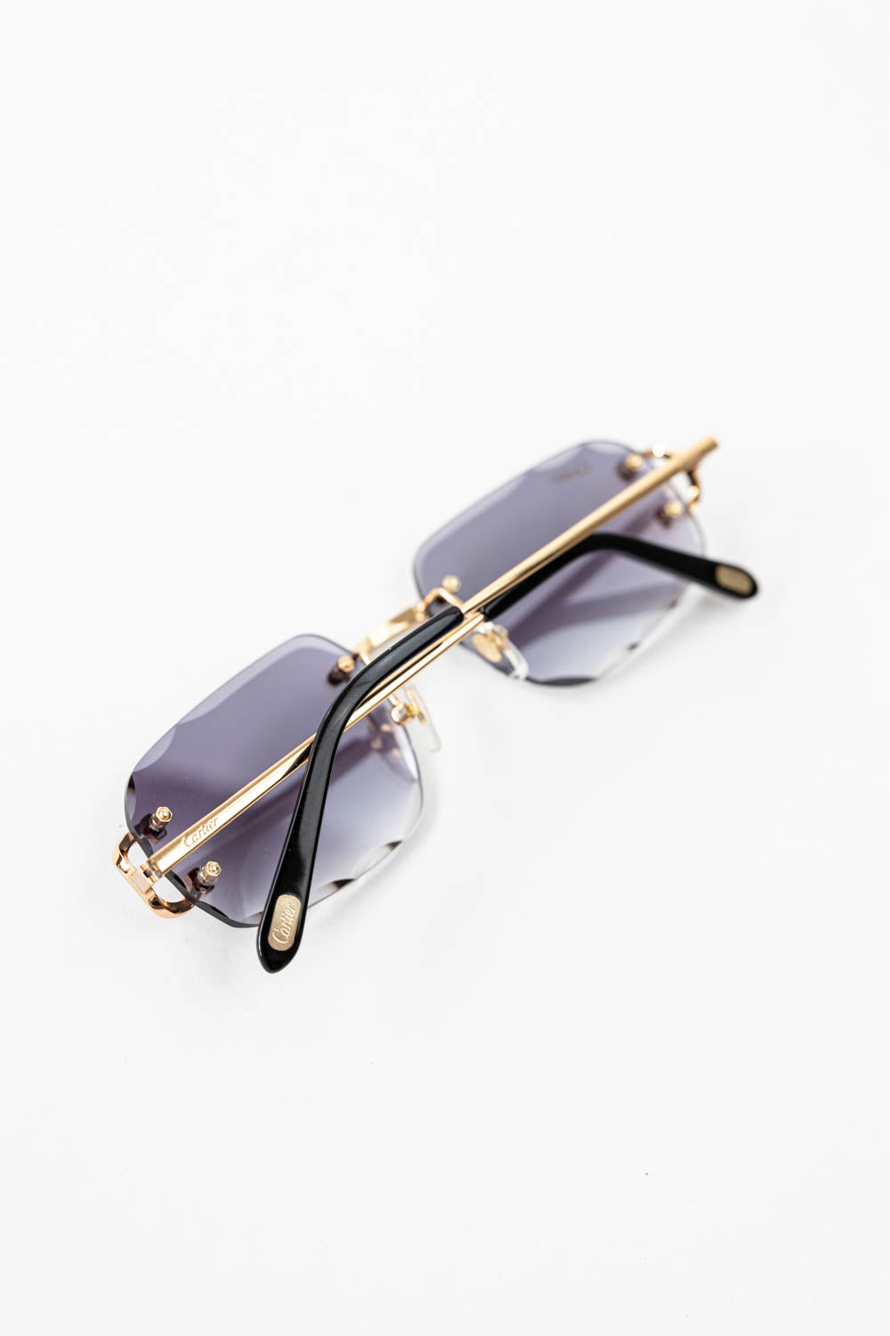 SIGNATURE C DE CARTIER SUNGLASSES / Navy - Gold