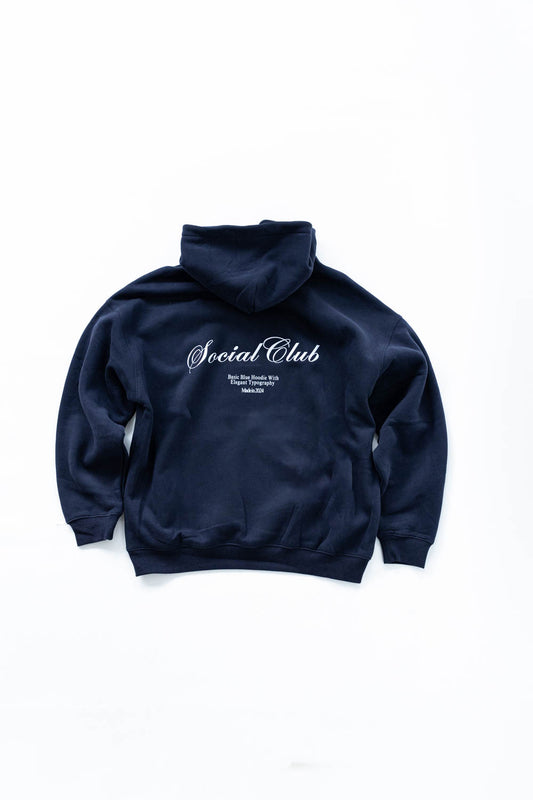 Social Studio Winter SS24 Hoodie Navy Blue