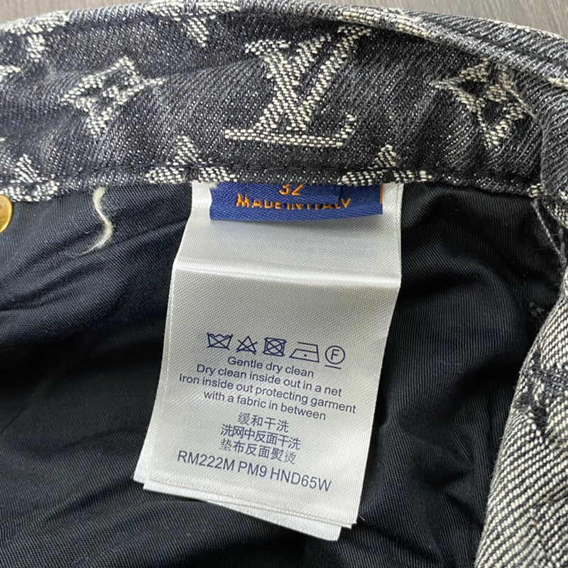 LOUIS VUITTON BAGGY DENIM MONOGRAM PANTS