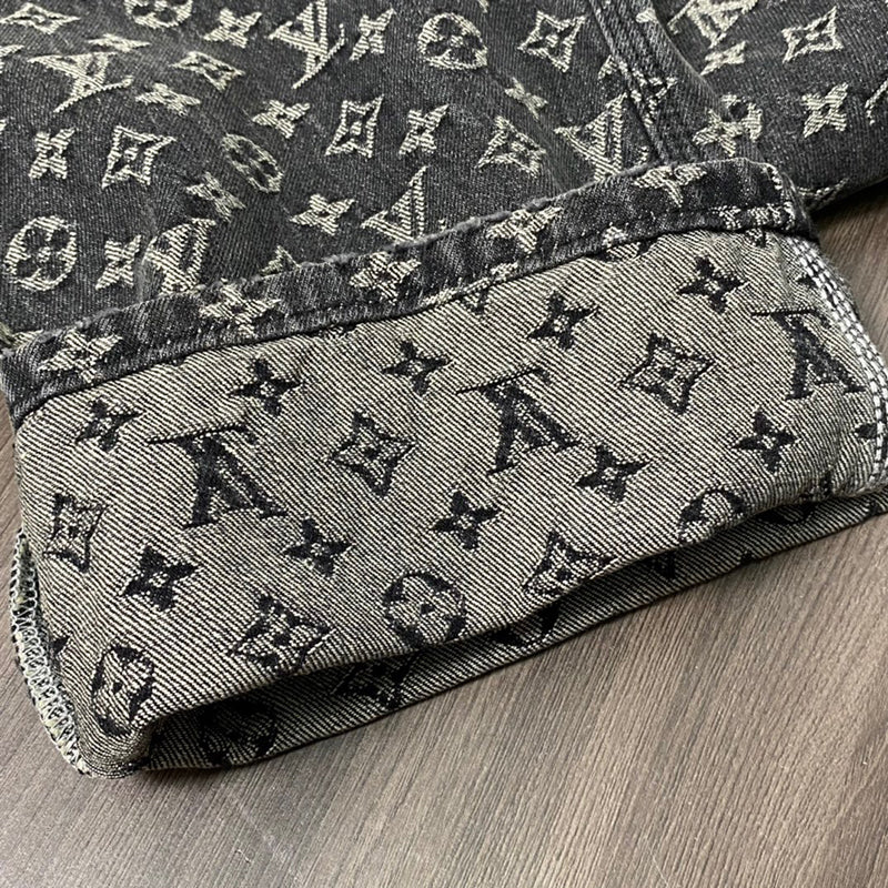 LOUIS VUITTON BAGGY DENIM MONOGRAM PANTS