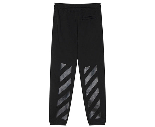 OFF-WHITE RUBBER STRIPES SKATE CREW PANTS Black