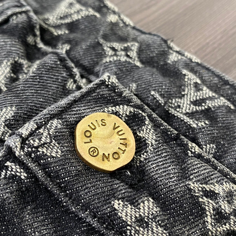 LOUIS VUITTON BAGGY DENIM MONOGRAM PANTS