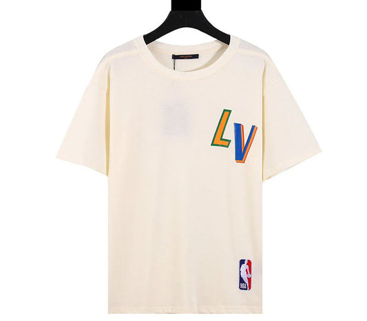 Louis Vuitton x NBA Basketball Short-Sleeved T-shirt White