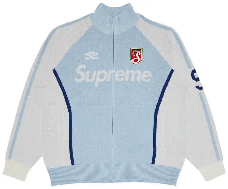 Supreme Umbro Zip Up Sweater Light Blue