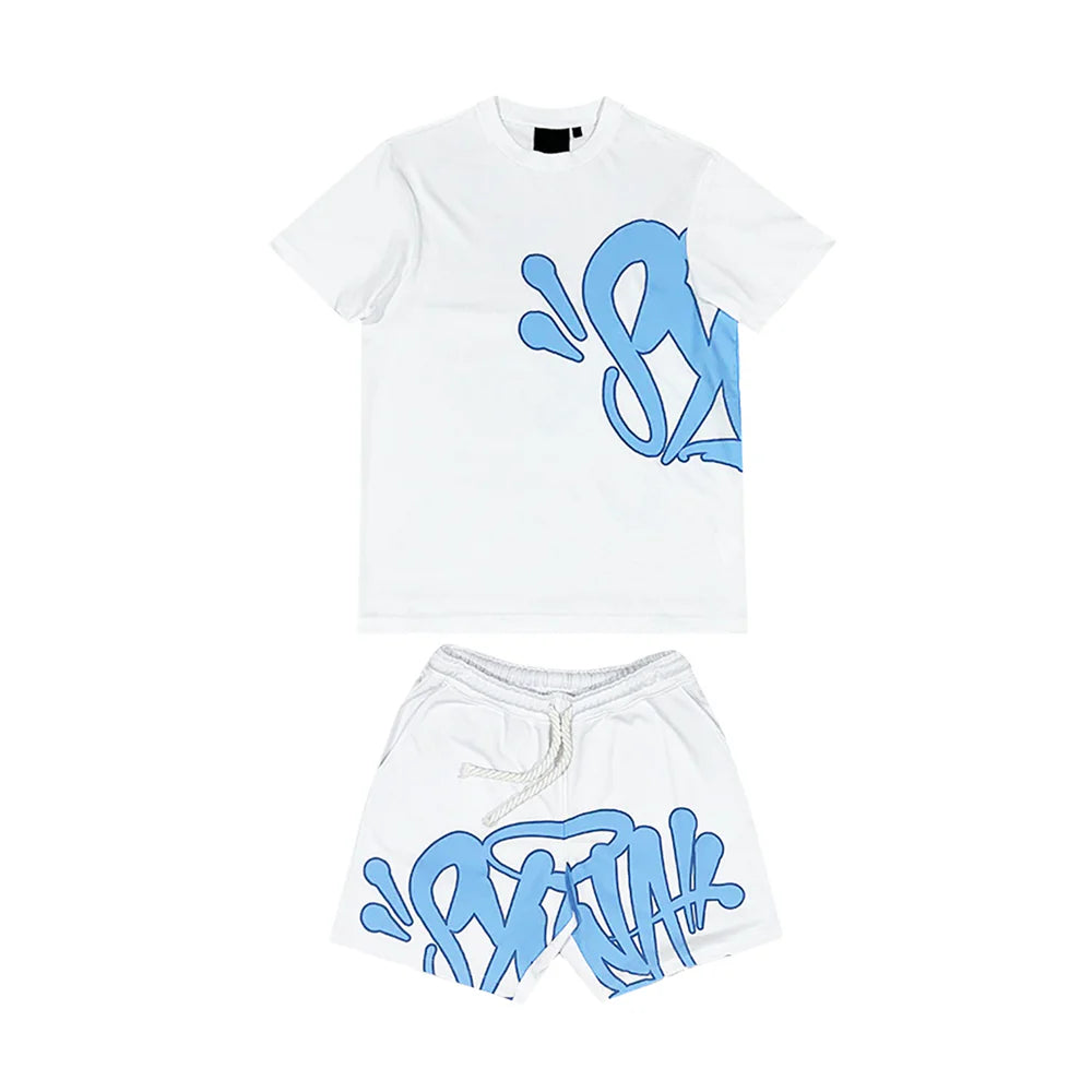 Syna World Logo Twin Set - White / Blue