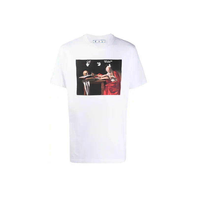 OFF-WHITE Oversized Caravaggio Saint Jerome Writing T-shirt