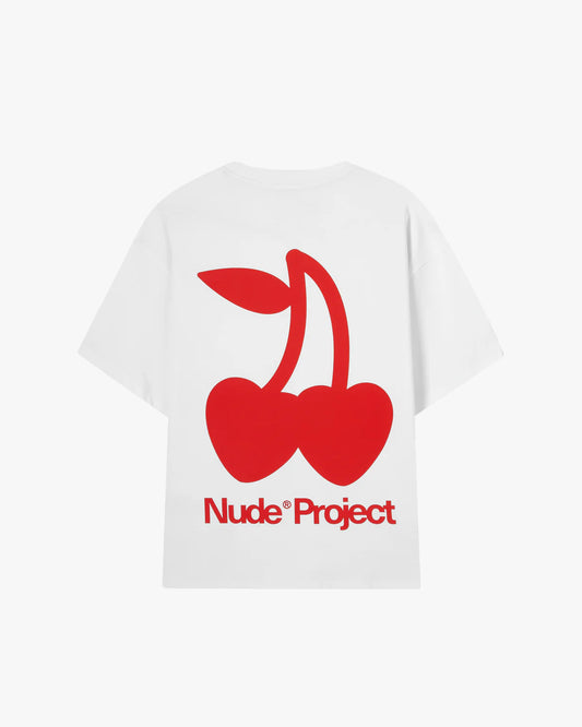 Nude Project Cherry Logo White T-Shirt