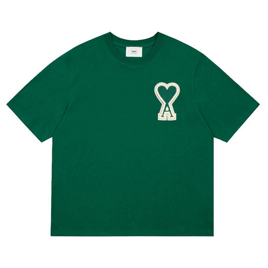 AMI PARIS SSENSE Exclusive Ami de Cœur T-Shirt Green