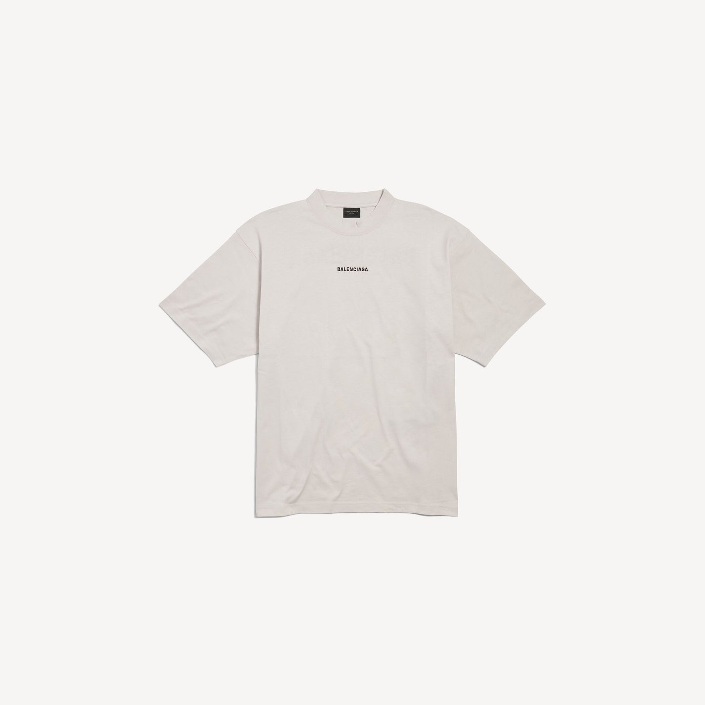 Balenciaga Back T-shirt Medium Fit in Off White