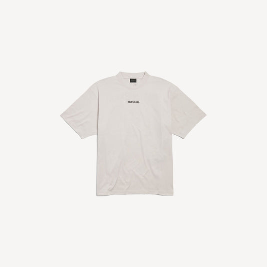 Balenciaga Back T-shirt Medium Fit in Off White