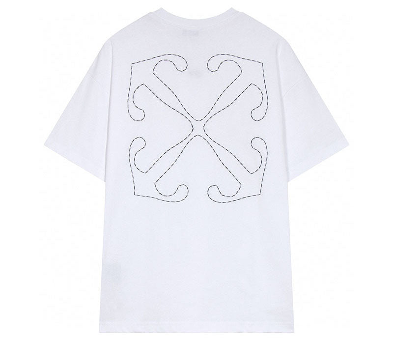 OFF-WHITE Back Embroidery T-shirt White