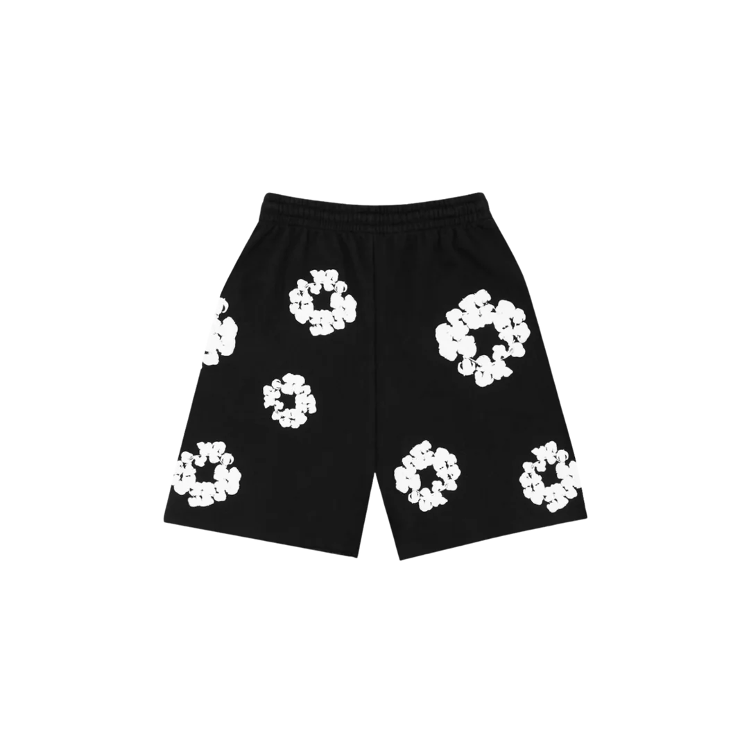 Denim Tears The Cotton Wreath Shorts Black