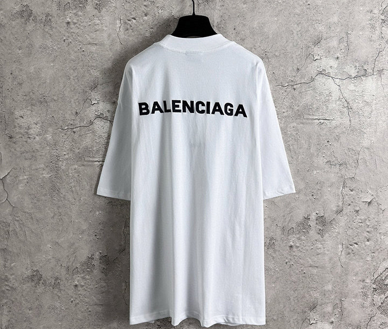Balenciaga Back T-shirt Medium Fit in Off White