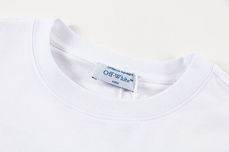 OFF-WHITE Back Embroidery T-shirt White