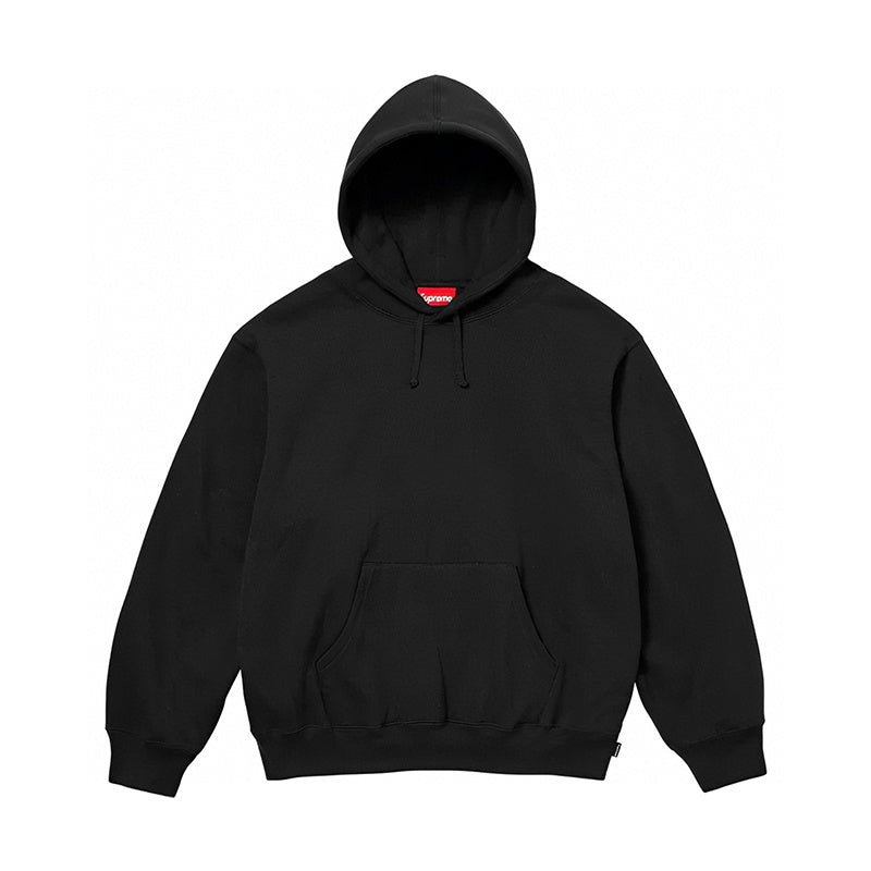 Supreme Satin Applique Hooded Sweatshirt (FW24) Black