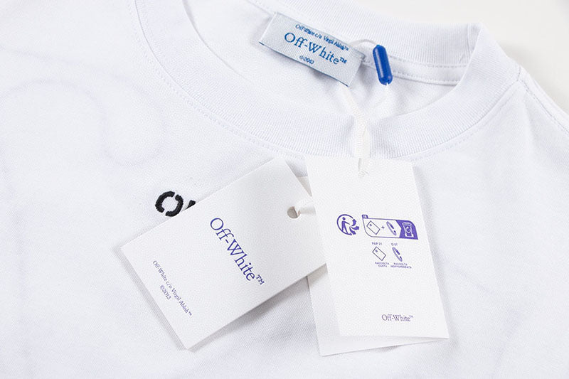 OFF-WHITE Back Embroidery T-shirt White