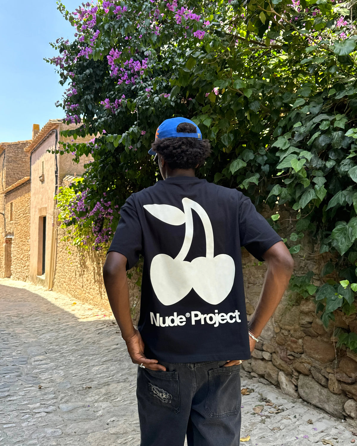 Nude Project Cherry Logo Black T-Shirt