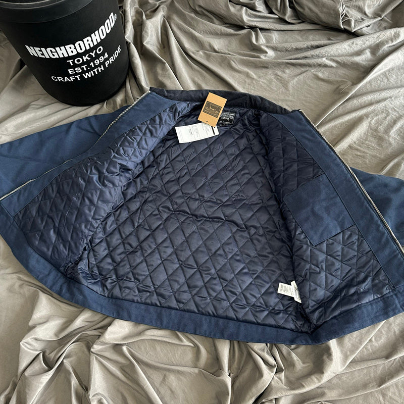 Denim Tears x Stussy Never Renege Canvas Work Jacket Navy/Black