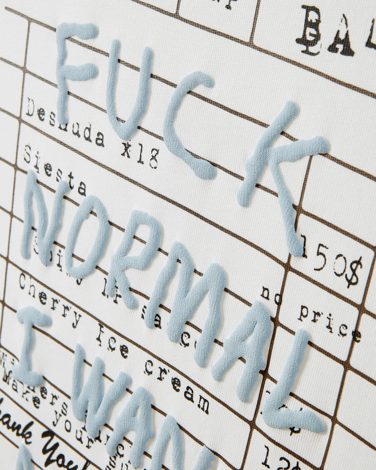 Nude Project White Fuck Normal T-Shirt