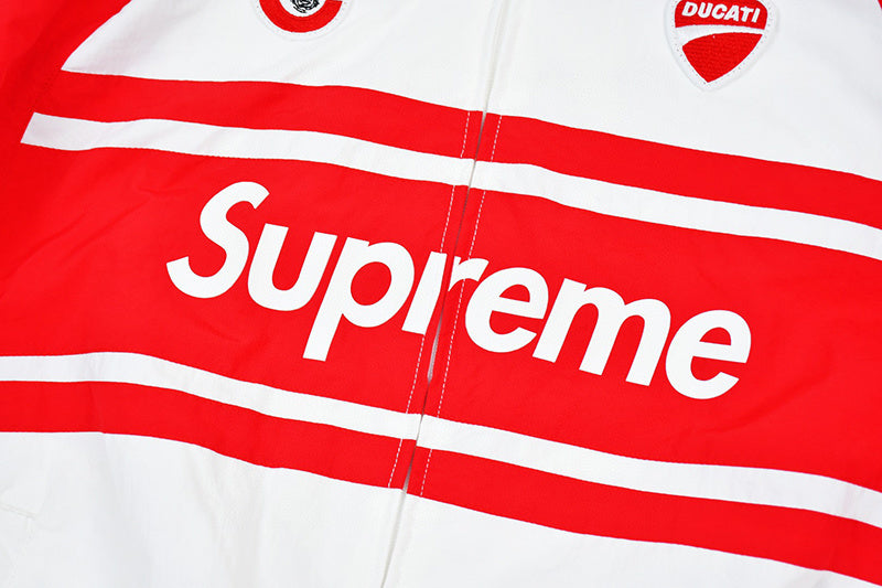Supreme Ducati Track Jacket Light Grey