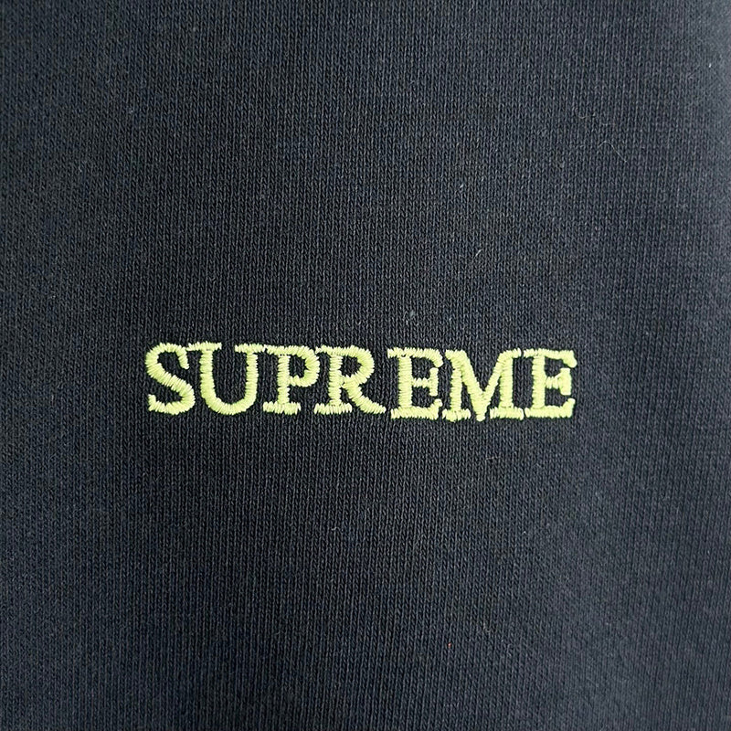 Supreme IDGAF Zip Up Hooded Sweatshirt Navy
