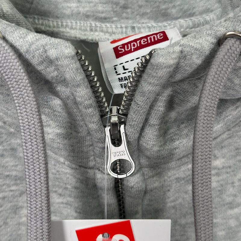 Supreme Nike Zip Up Hooded Sweatshirt Heather Grey