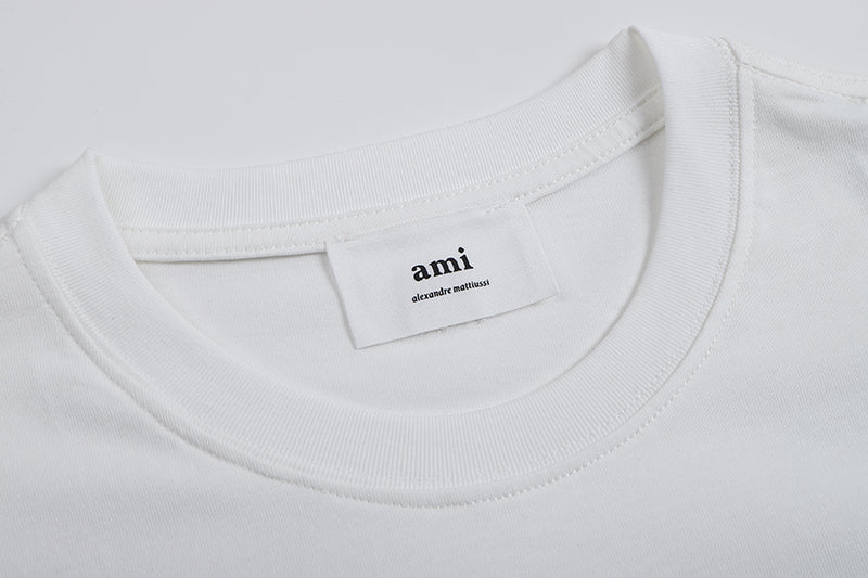 AMI Paris Ami de Coeur T Shirt White